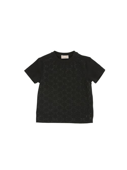 T-shirt, bambina, logata. ELISABETTA FRANCHI | EGTS121 0 JE018N175